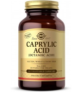 Solgar – Caprylic Acid, 100 Vegetable Capsules