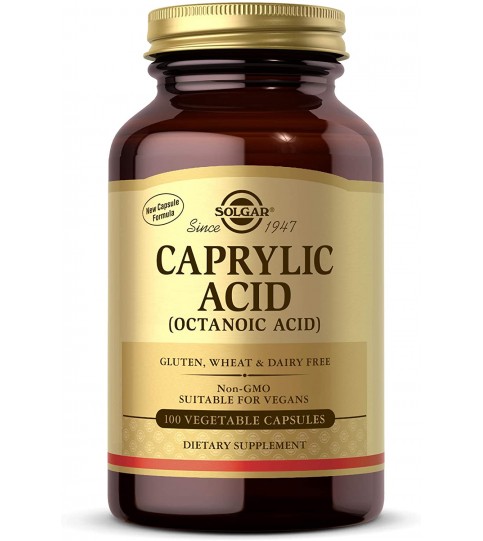 Solgar – Caprylic Acid, 100 Vegetable Capsules