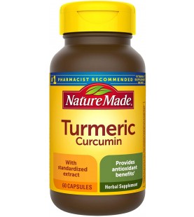 Nature Made Turmeric 500 mg Capsules, 60 Count for Antioxidant Support†