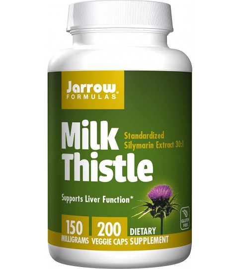 Jarrow Formulas Milk Thistle, 150 mg per Capsule, 200 Count