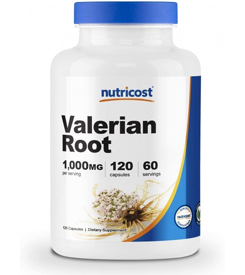 Nutricost Valerian Root Capsules (1000mg Per Serving) 120 Capsules