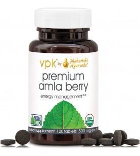 Organic Premium Amla Berry -120 Herbal Tablets - 500 mg