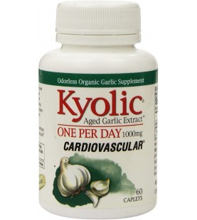 Kyolic Aged Garlic Extract One Per Day Cardiovascular Formula, 60 Caplets