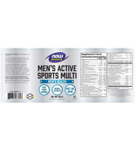 NOW Sports Nutrition, Men's Extreme Sports Multi, 180 Softgels