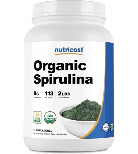 Nutricost Organic Spirulina Powder 2 Pounds