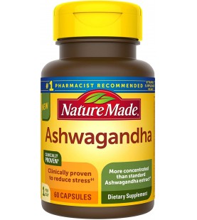 Nature Made Ashwagandha Capsules 125 mg, 60 Count