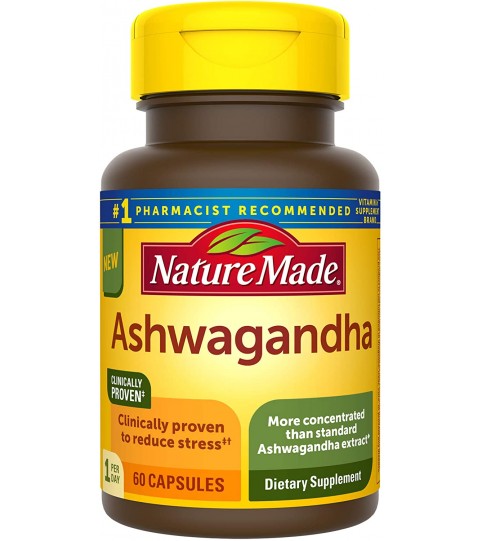 Nature Made Ashwagandha Capsules 125 mg, 60 Count