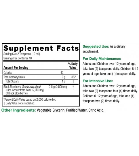 Nature's Answer Sambucus Dietary Supplement, 16oz