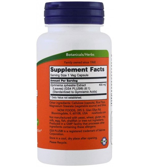 NOW Supplements, Gymnema Sylvestre 400 mg, 90 Veg Capsules