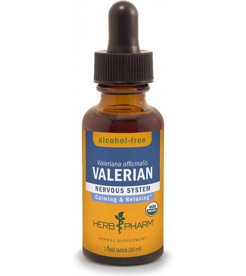 Herb Pharm Certified Organic Valerian Root Liquid Extract, 1 Ounce