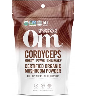 Om Organic Mushroom Superfood Powder, Cordyceps, 3.5 Ounce