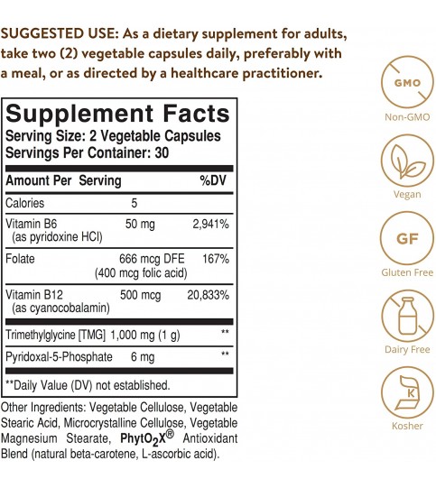 Solgar – Homocysteine Modulators, 60 Capsules