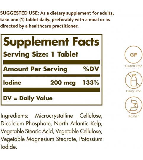 Solgar – North Atlantic Kelp, 250 Tablets