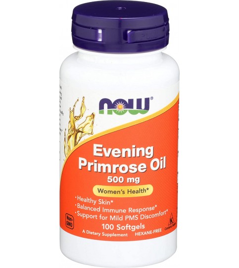 NOW Supplements, Evening Primrose Oil 500 mg, 100 Softgels