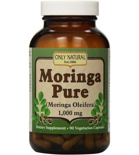 Only Natural Moringa Pure - 1000 mg - 90 Vegetarian Capsules