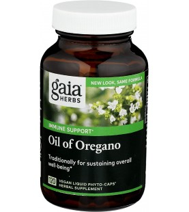 Gaia Herbs Oil of Oregano, Vegan Liquid Capsules, 120 Count