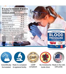 Longevity Blood Pressure Formula - 150 Capsules