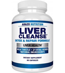 Liver Cleanse Detox & Repair Formula – 22 Herbs Support Supplement, 60 capsules