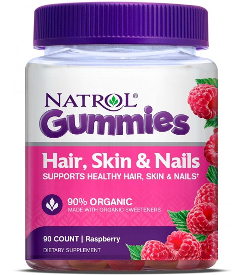 Natrol Hair Skin & Nails Gummy, 90 Count