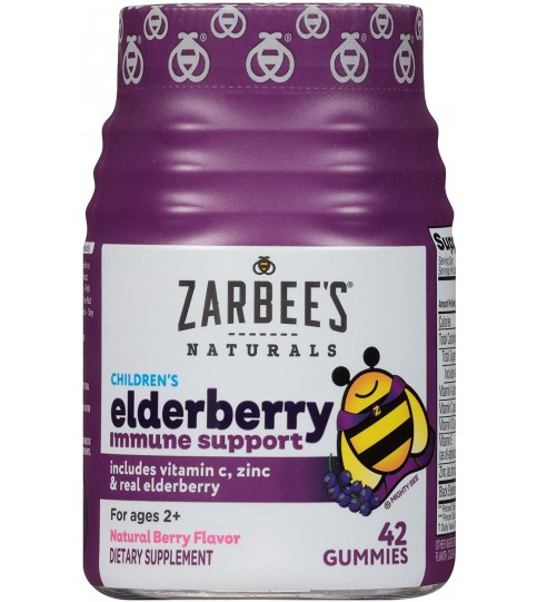 Zarbee's Naturals Children's Elderberry Immune Support, 42 Gummies
