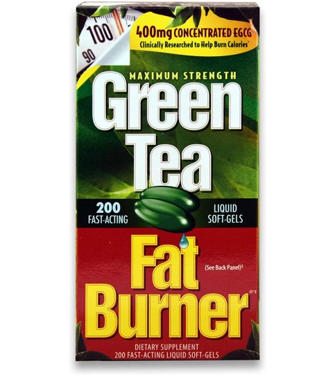 Green Tea Fat Burner Dietary Supplement 200 Soft gels