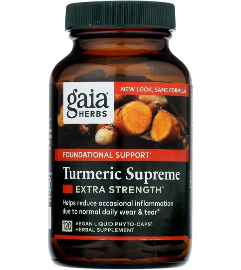 Gaia Herbs, Turmeric Supreme Extra Strength, 120 Count