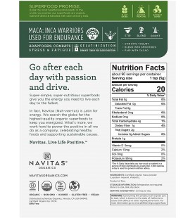 Navitas Organics Maca Gelatinized Powder, 16 oz. Bag, 90 Servings