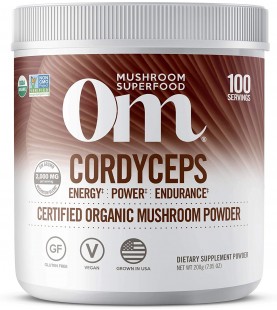 Om Organic Mushroom Superfood Powder, Cordyceps, 100 Servings, 7.05 Ounce