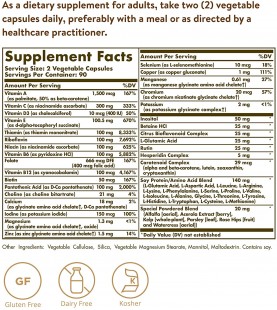 Solgar Multi II- Multivitamin & Chelated Mineral Formulation - 180 Count