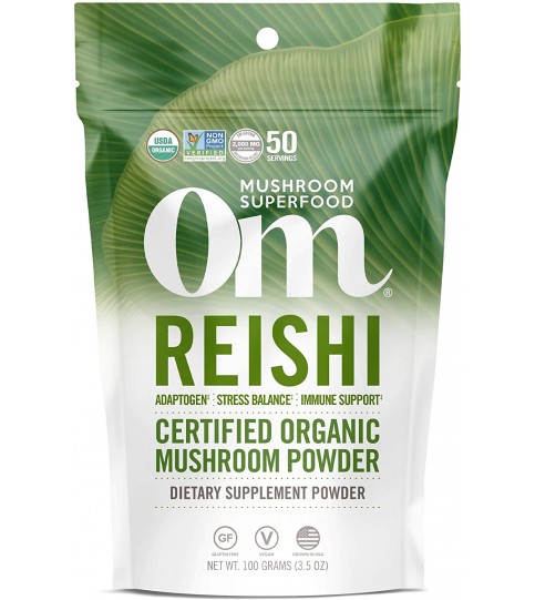 Om Organic Mushroom Nutrition Supplement Reishi, 3.57oz, 100 Gram