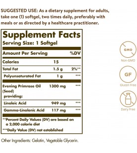 Solgar Evening Primrose Oil 1300 mg, 30 Softgels 