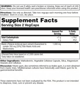 Solaray Mastic Gum Extract 500 mg - 45 Count