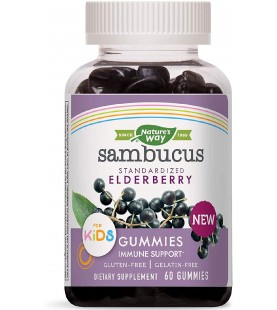 Nature's Way Sambucus Elderberry, Kid's Gummies, 60 Count