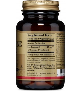 Solgar – L-Theanine 150 mg, 60 Vegetable Capsules