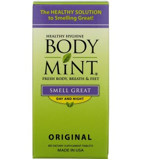 BodyMint, Fresh body, Breath and Feet - 60 Count Bottle