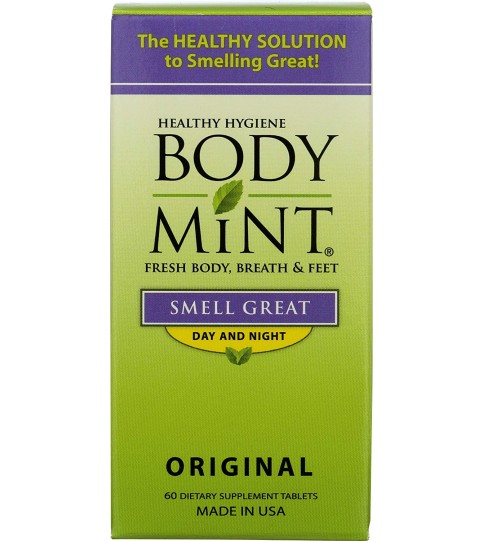 BodyMint, Fresh body, Breath and Feet - 60 Count Bottle