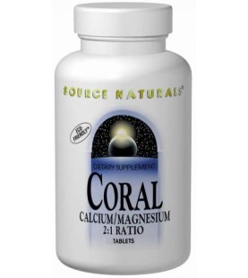 Source Naturals Coral Calcium & Magnesium 600 mg - 90 Tablets