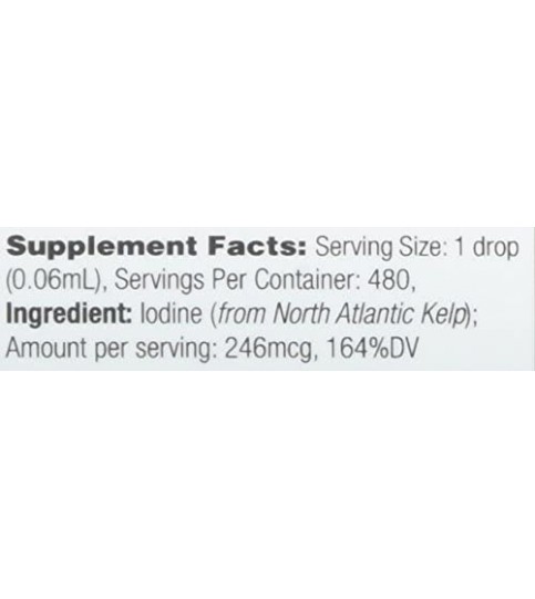 Heritage Store Colloidal Nascent Iodine Supplement Drops, 1 FL  (480 Servings)