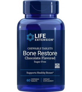 Life Extension Bone Restore Sugar-Free Chocolate, 60 Count