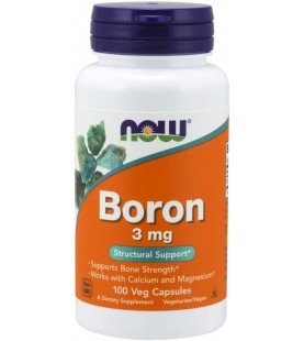 NOW Supplements, Boron 3 mg, 100 Capsules