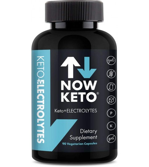 Keto Plus Electrolytes Replacement Tablets for Fast Hydration - 90 Vegetarian Capsules