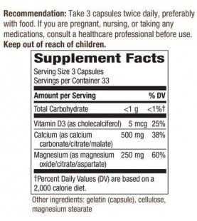 Nature's Way Calcium – Magnesium - 100 capsules