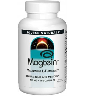 Source Naturals Magtein Magnesium L-Threonate - 180 Capsules