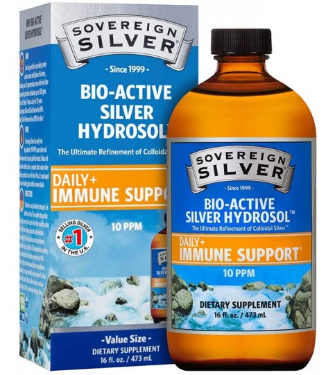 Sovereign Silver Bio-Active Silver Hydrosol  - 10 ppm, 16oz