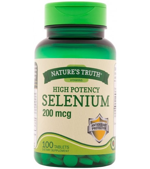 Nature's Truth Selenium 200 mcg Supplements, 100 Count