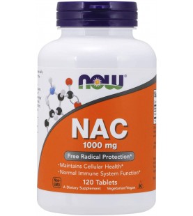 NOW Foods Supplements, NAC 1,000 Mg, 120 Tablets