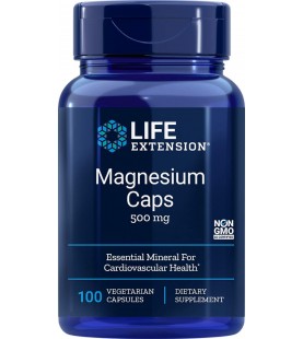 Life Extension Magnesium 500mg, 100 Vegetarian Capsules