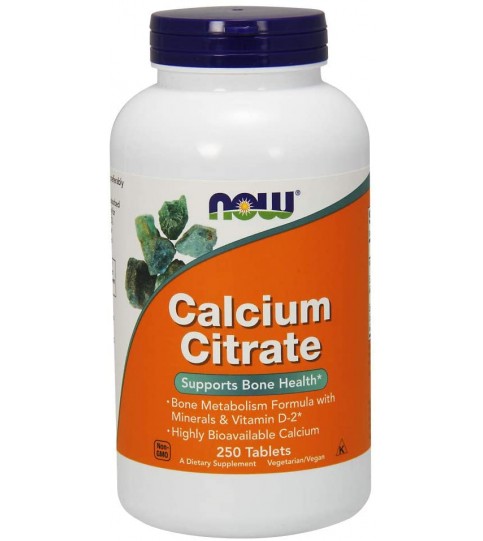 NOW Supplements, Calcium Citrate, 250 Tablets