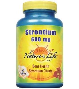 Nature's Life Strontium Tablets, 680 Mg, 60 Count