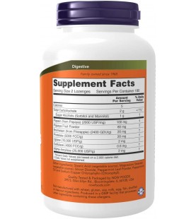 NOW Supplements, Papaya Enzyme, 360 Chewable Lozenges